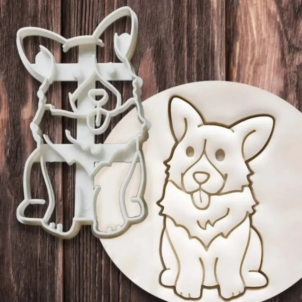Corgi Cookie Cutters - cute sitting, sleeping, and butt shapes